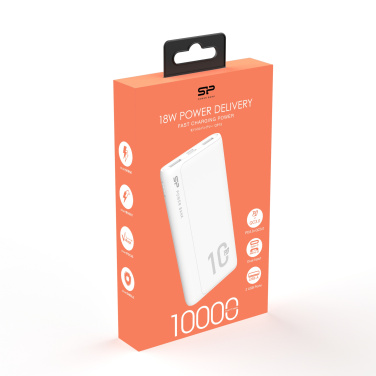 Logo trade business gifts image of: POWER BANK SILICON POWER QP15 10000 MAH