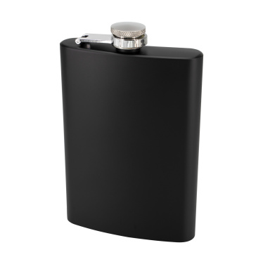 Logotrade promotional merchandise picture of: Hip flask OLYMPOS Schwarzwolf