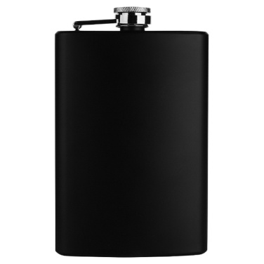 Logotrade corporate gift image of: Hip flask OLYMPOS Schwarzwolf