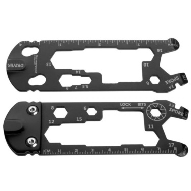 Logo trade business gift photo of: Bike tools INARI Schwarzwolf