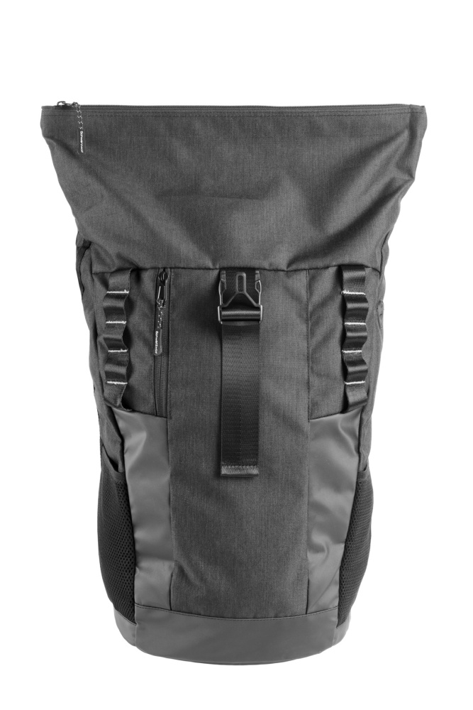 Logo trade corporate gift photo of: Rolltop backpack ELBERT Schwarzwolf