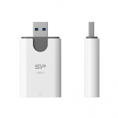 Logo trade promotional giveaway photo of: MicroSD and SD card reader Silicon Power Combo 3.1