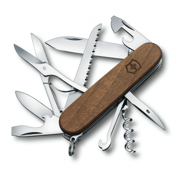 Logotrade promotional item image of: Pocket knife Huntsman Wood Victorinox