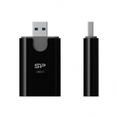 Logo trade advertising products image of: MicroSD and SD card reader Silicon Power Combo 3.1