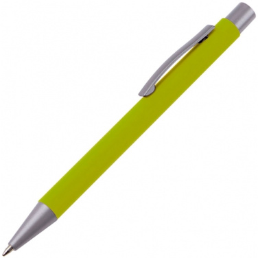 Logo trade corporate gifts image of: Metal ballpen soft touch ABU DHABI