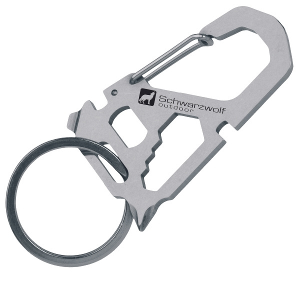 Logotrade promotional merchandise image of: Multifunctional keychain ANTISANA Schwarzwolf