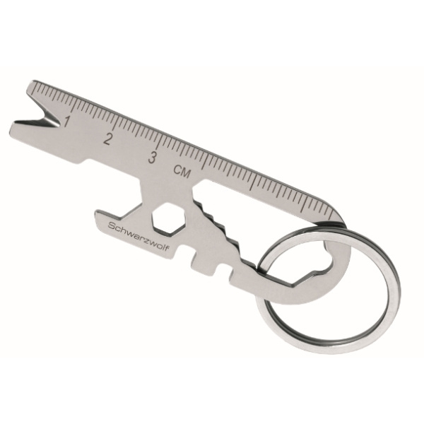 Logo trade advertising products picture of: Multifunctional keychain ATACAMA Schwarzwolf