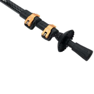 Logo trade business gift photo of: Trekking poles DENALI Schwarzwolf