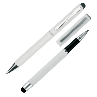 Logotrade corporate gifts photo of: Writing set ballpoint pen & roller soft touch CLAUDIE