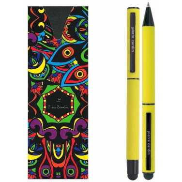 Logo trade promotional products image of: Writing set touch pen, soft touch CELEBRATION Pierre Cardin