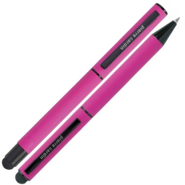 Logo trade corporate gifts image of: Writing set touch pen, soft touch CELEBRATION Pierre Cardin