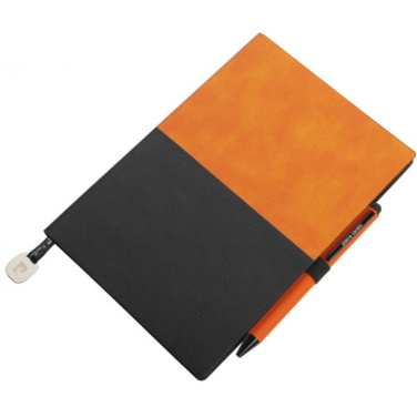 Logo trade promotional merchandise image of: Notepad A5 & ballpoint pen REPORTER Pierre Cardin