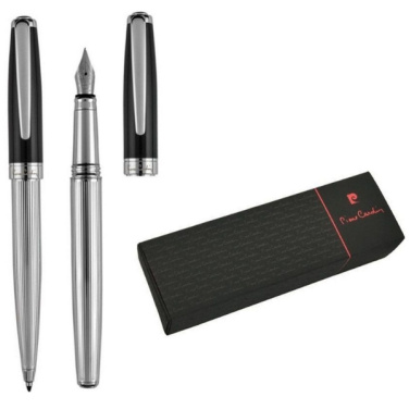 Logo trade promotional merchandise picture of: Writing set ballpoint pen & fountain pen CHRISTOPHE Pierre Cardin