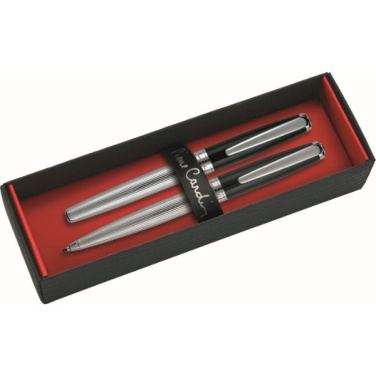 Logo trade promotional gift photo of: Writing set ballpoint pen & fountain pen CHRISTOPHE Pierre Cardin