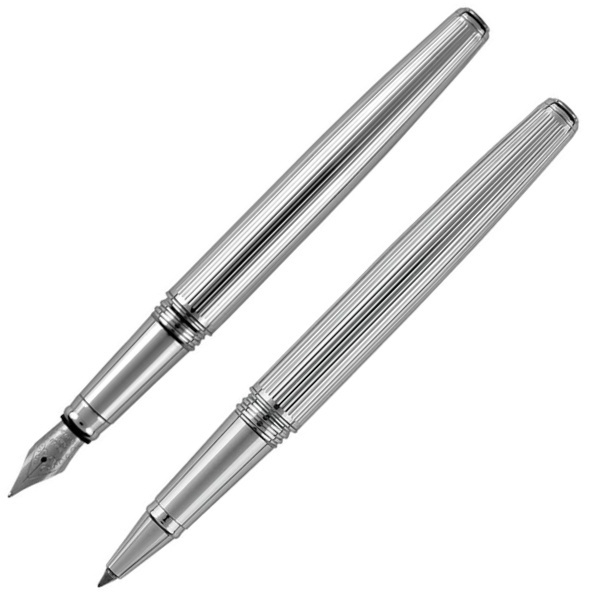 Logo trade promotional items picture of: Writing set fountain pen & roller CHRISTOPHE Pierre Cardin