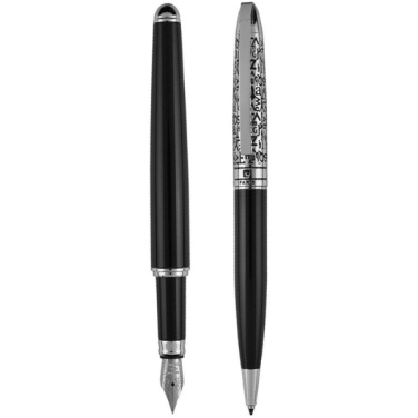 Logo trade corporate gifts picture of: Writing set ballpoint pen & fountain pen JACQUES Pierre Cardin