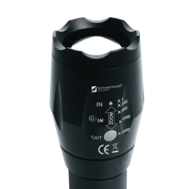 Logotrade business gift image of: Flashlight DELGADA Schwarzwolf