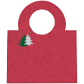 X-mas bag felt OSORNO, red