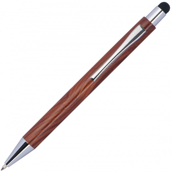 Logo trade promotional item photo of: Wooden ballpen BILZEN