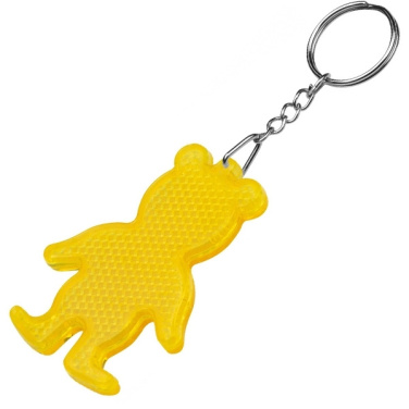 Logo trade advertising product photo of: Reflective keyring BEAR