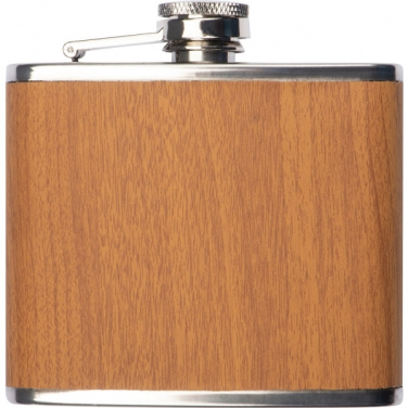 Logo trade promotional merchandise image of: Hip flask HOOGSTRATEN 170 ml