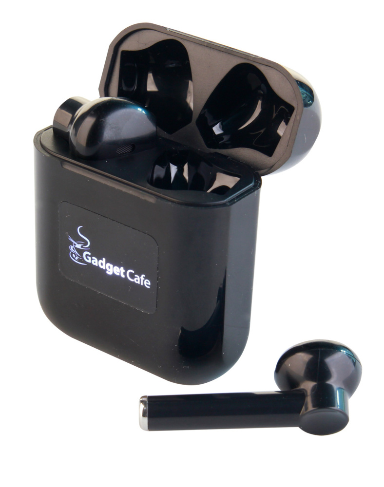 Logotrade promotional giveaway image of: Wireless earbuds with light up logo