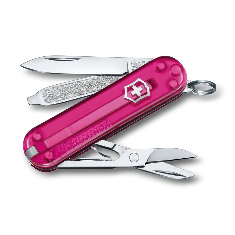 Logotrade promotional products photo of: Pocket knife Classic SD transparent Victorinox