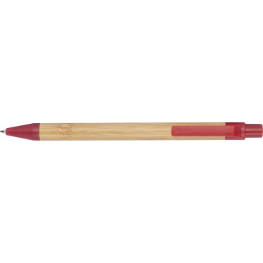 Logo trade promotional product photo of: Wheatstraw and bamboo ballpen HALLE