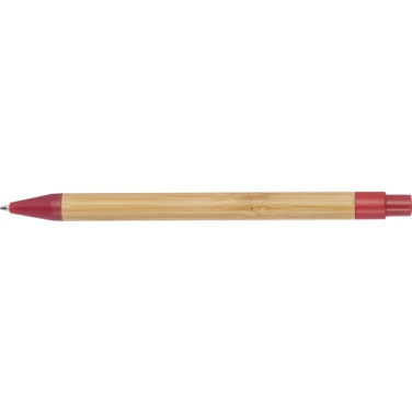 Logo trade promotional item photo of: Wheatstraw and bamboo ballpen HALLE