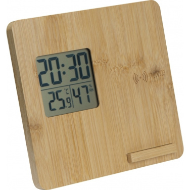 Logotrade advertising product picture of: Bamboo weather station GRANADA