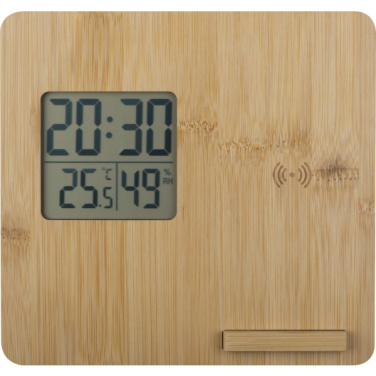 Logotrade promotional giveaway picture of: Bamboo weather station GRANADA