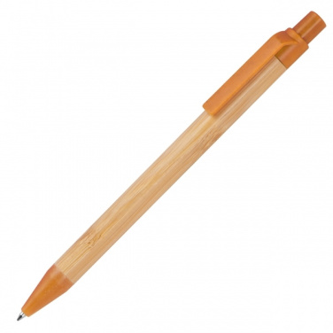 Logo trade promotional products image of: Wheatstraw and bamboo ballpen HALLE