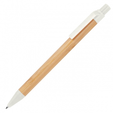 Logo trade promotional products image of: Wheatstraw and bamboo ballpen HALLE