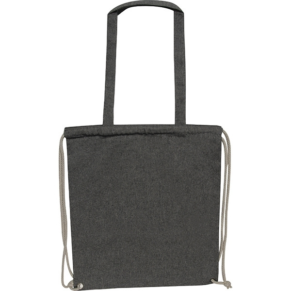 Logo trade corporate gifts image of: Recycled cotton bag ADDISON