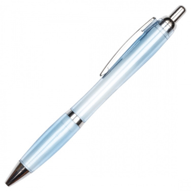 Logo trade promotional merchandise image of: Transparent ballpen ALKEN