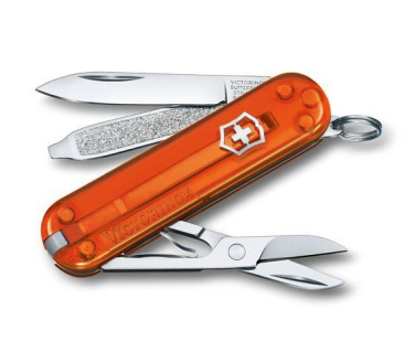 Logo trade corporate gift photo of: Pocket knife Classic SD transparent Victorinox