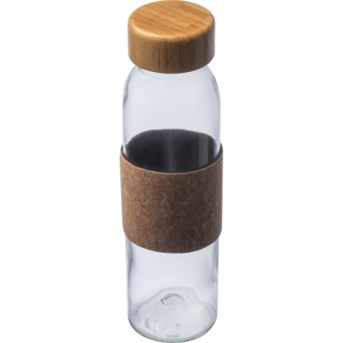 Logo trade promotional item photo of: Glass bottle SKOPJE 500 ml