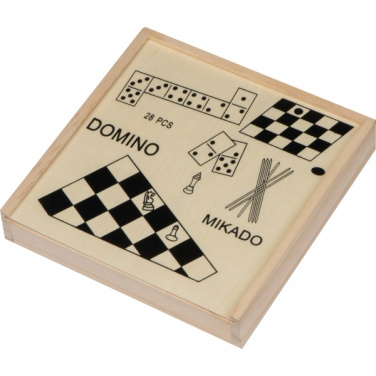 Logo trade promotional gifts image of: Wooden game collection RIGA