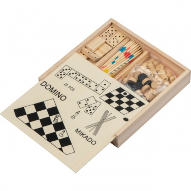 Logo trade promotional gifts image of: Wooden game collection RIGA