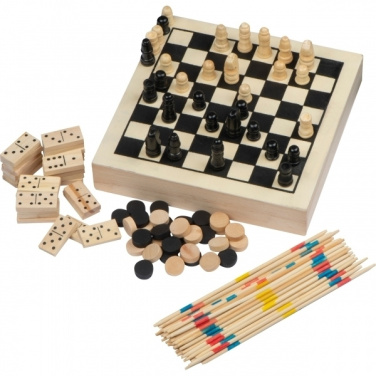 Logo trade business gift photo of: Wooden game collection RIGA