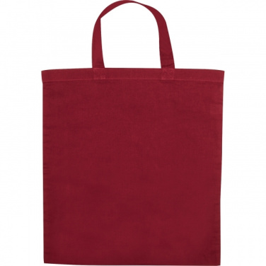 Logo trade promotional giveaways picture of: Cotton bag with short handles BREGENZ