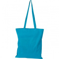 Cotton bag with long handles COPENHAGEN, turquoise