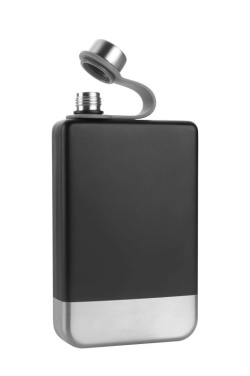 Logo trade promotional merchandise photo of: Hip flask HALTI Schwarzwolf