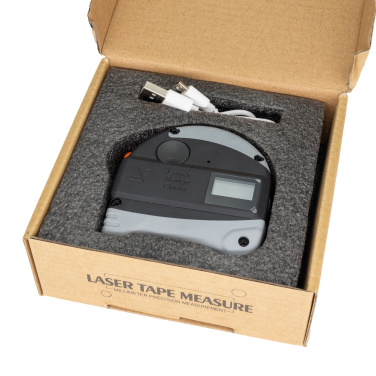 Logo trade business gifts image of: Laser tape measure, RLM62001