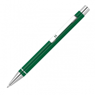 Logo trade promotional products image of: Metal semi gel ballpoint Pen ALMEIRA