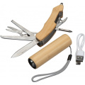 Set Torch and pocket knife OLDHAM, beige