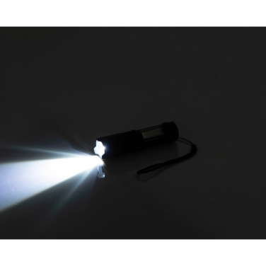 Logo trade advertising product photo of: Rechargeable flashlight AARHUS