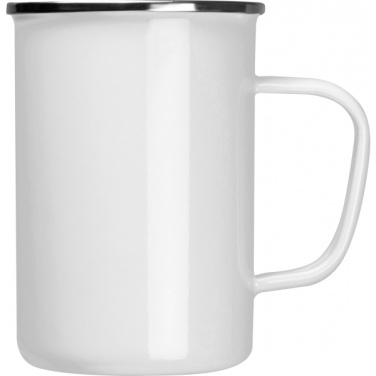 Logo trade promotional products image of: Enamel cup Adelaine