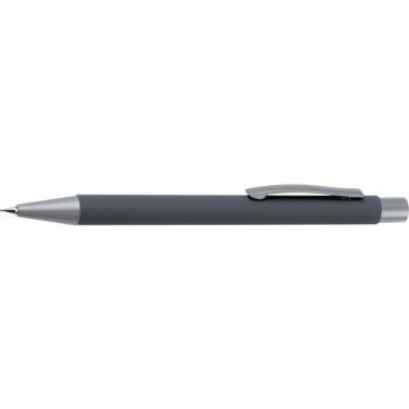 Logo trade corporate gifts image of: Mechanical pencil soft touch ANCONA