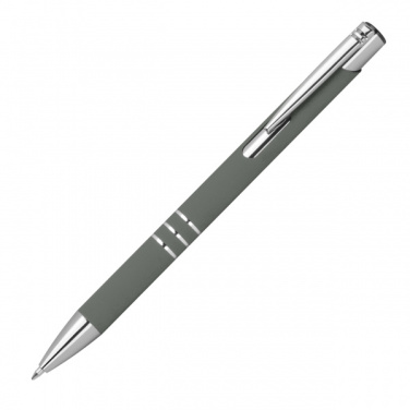 Logo trade promotional item photo of: Semi gel pen soft touch DUNMORE